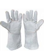 電焊皮手套(有內裡) 白 有認證：圖片 2